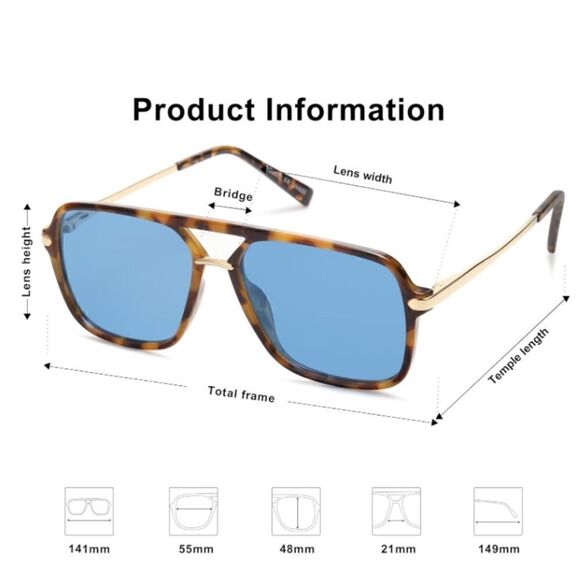 Retro Aviator sunglasses  - Picture 4 of 4